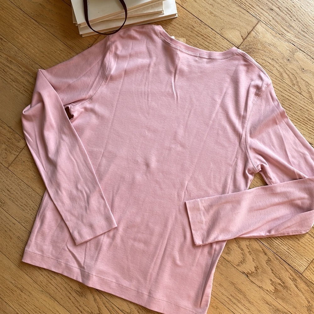 Kate Hill long sleeve top, pink, women’s size L, NWT - Picture 8 of 8
